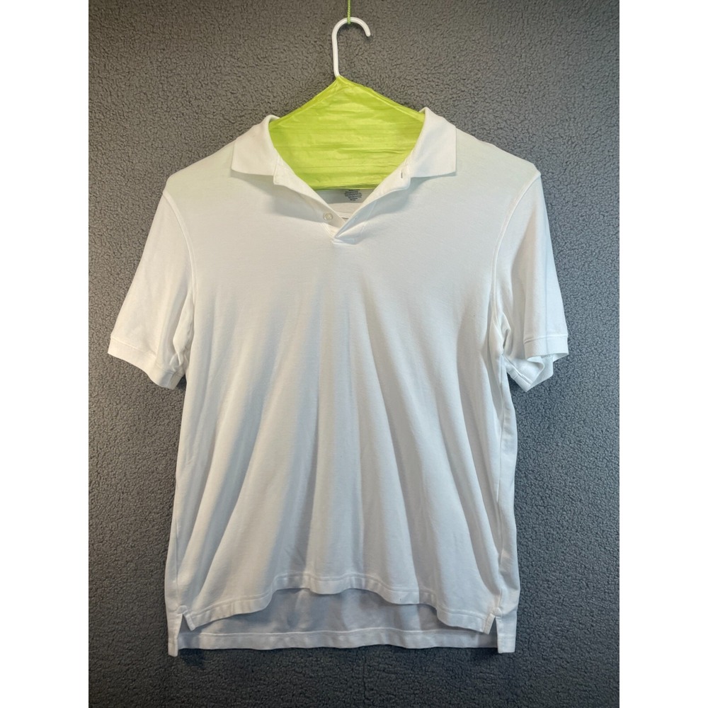 Croft & Barrow The Classic Polo Tee T Shirt Short Sleeve Top Blouse White 2XL